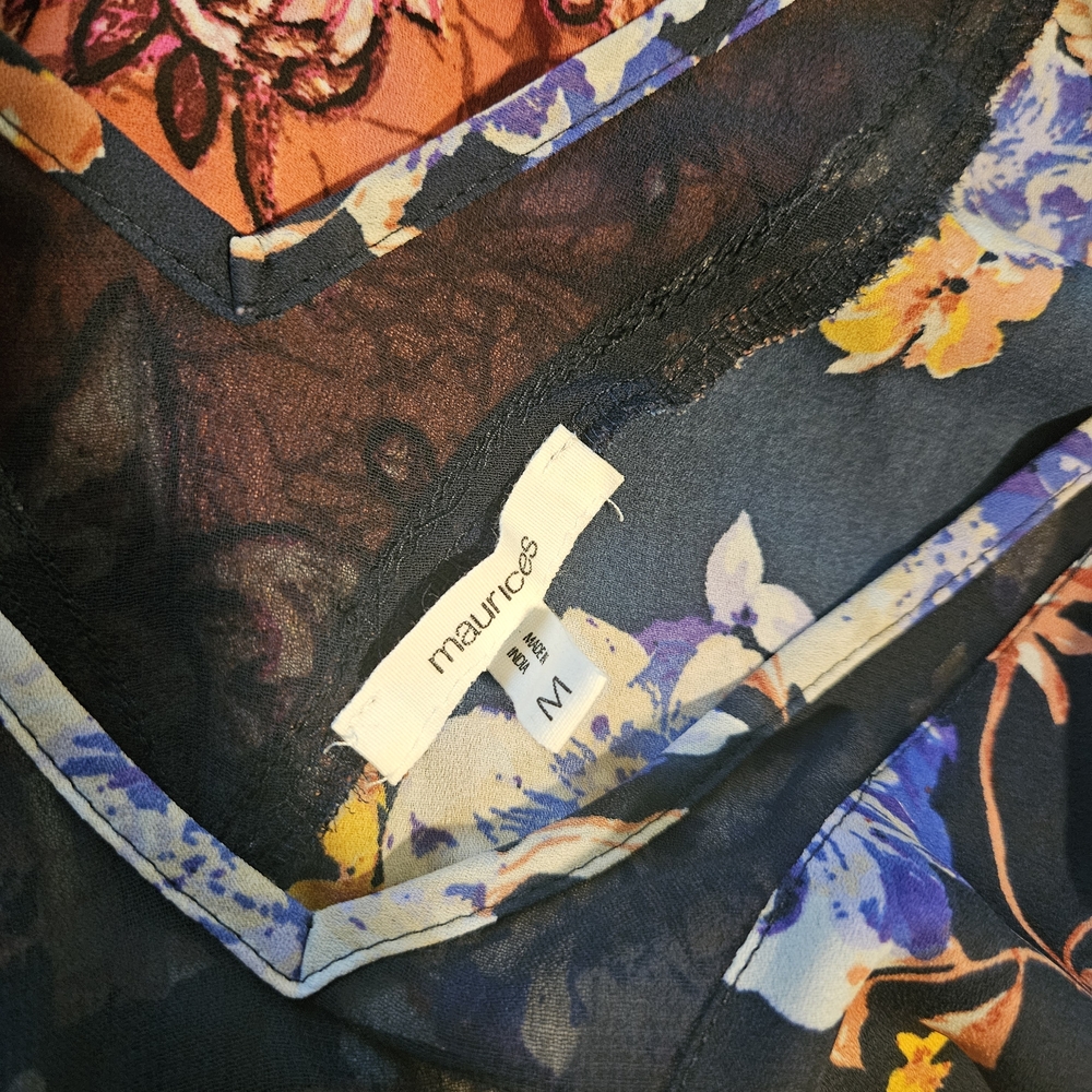 Maurices Multicolor Floral and Animal Print Blouse Trio - Picture 2 of 4